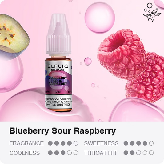 ELFLIQ Blue. Sour Raspberry Nikotinsalz Liquid 20ml/mg