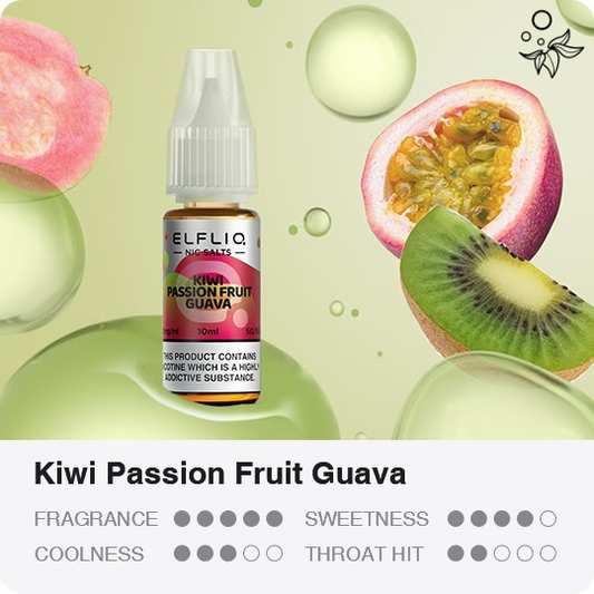 ELFLIQ Kiwi Passion Fruit Guava Nikotinsalz Liquid 20ml/mg