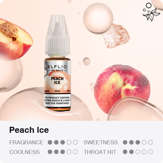 ELFLIQ Peach Ice Nikotinsalz Liquid 20ml/mg