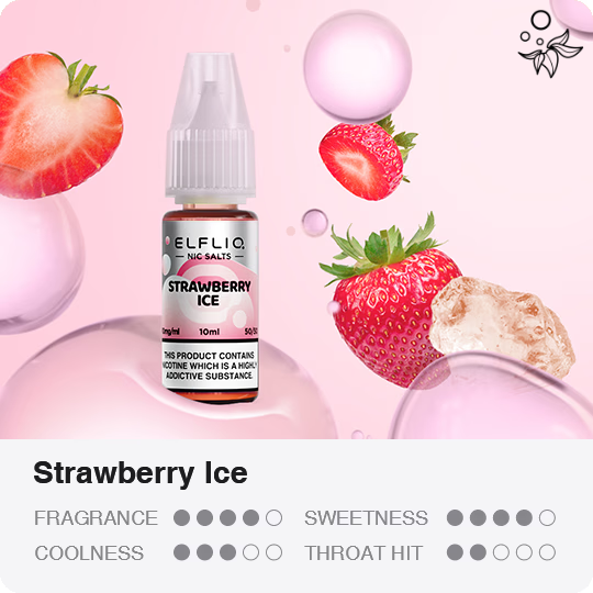 ELFLIQ Strawberry Ice Nikotinsalz Liquid 20ml/mg