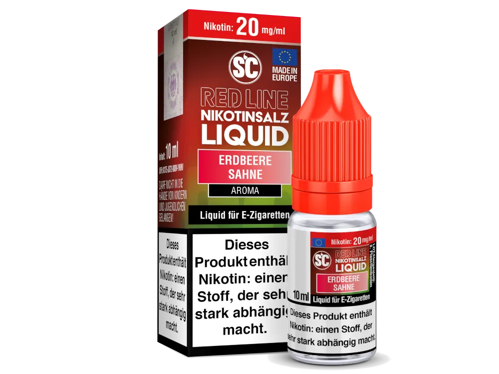 SC - Red Line - Erdbeere Sahne - Nikotinsalz Liquid 20mg